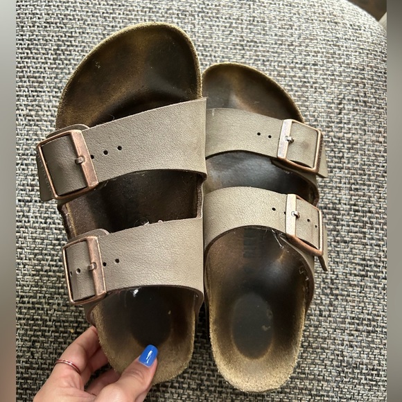 Brown Leather Birkenstocks - Picture 1 of 5